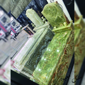 سنگ مزار مرمر کرمان پک CNC